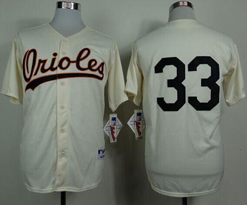 Orioles #33 Eddie Murray Cream 1954 Turn Back The Clock Stitched MLB Jersey - Click Image to Close